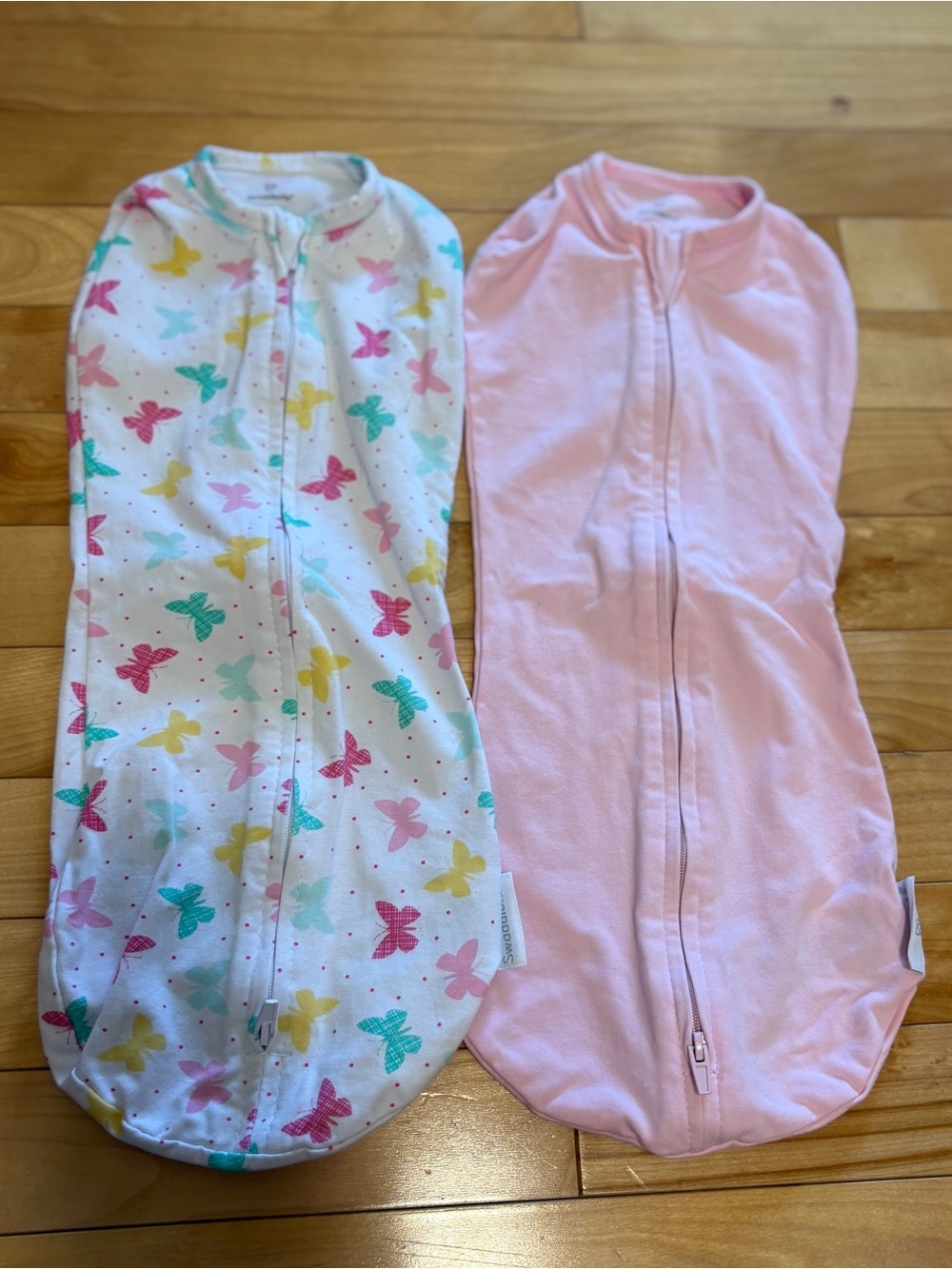 The SwaddleMe Pod - for Baby Lot of 2 Newborn Girls Butterflies